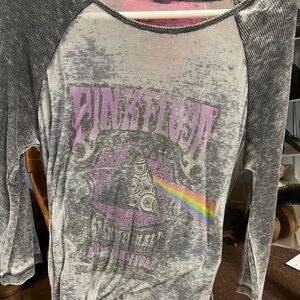 Like New without tags Recycled Karma Pink Floyd Graphic Raglan Tee in size large